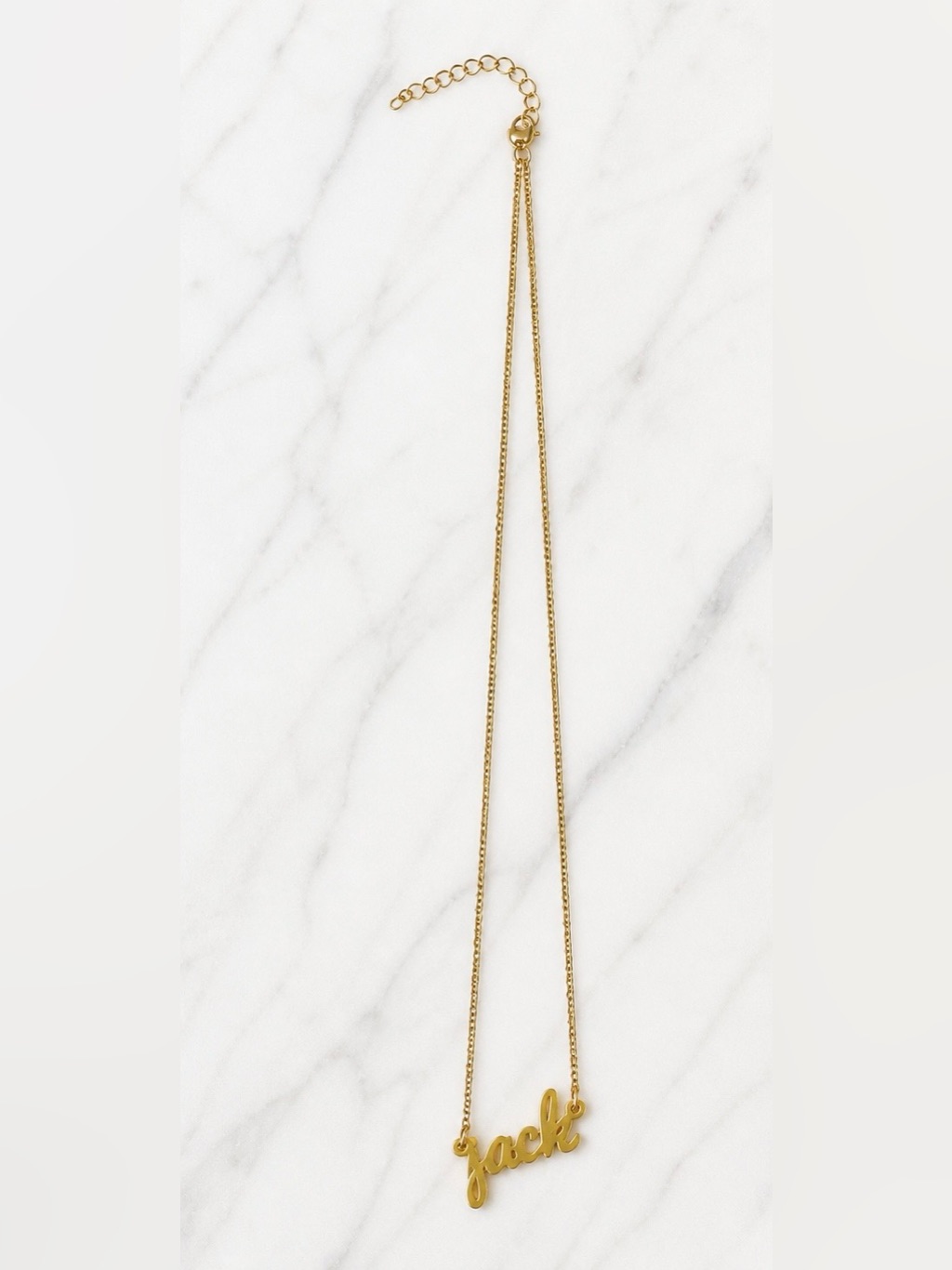 Custom “Jack” Acrylic Name Necklace